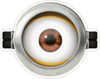 Minion Goggle Eye Sticker Premium Vinyl Sticker