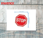 STOP SIGN STICKER Safety Sticker