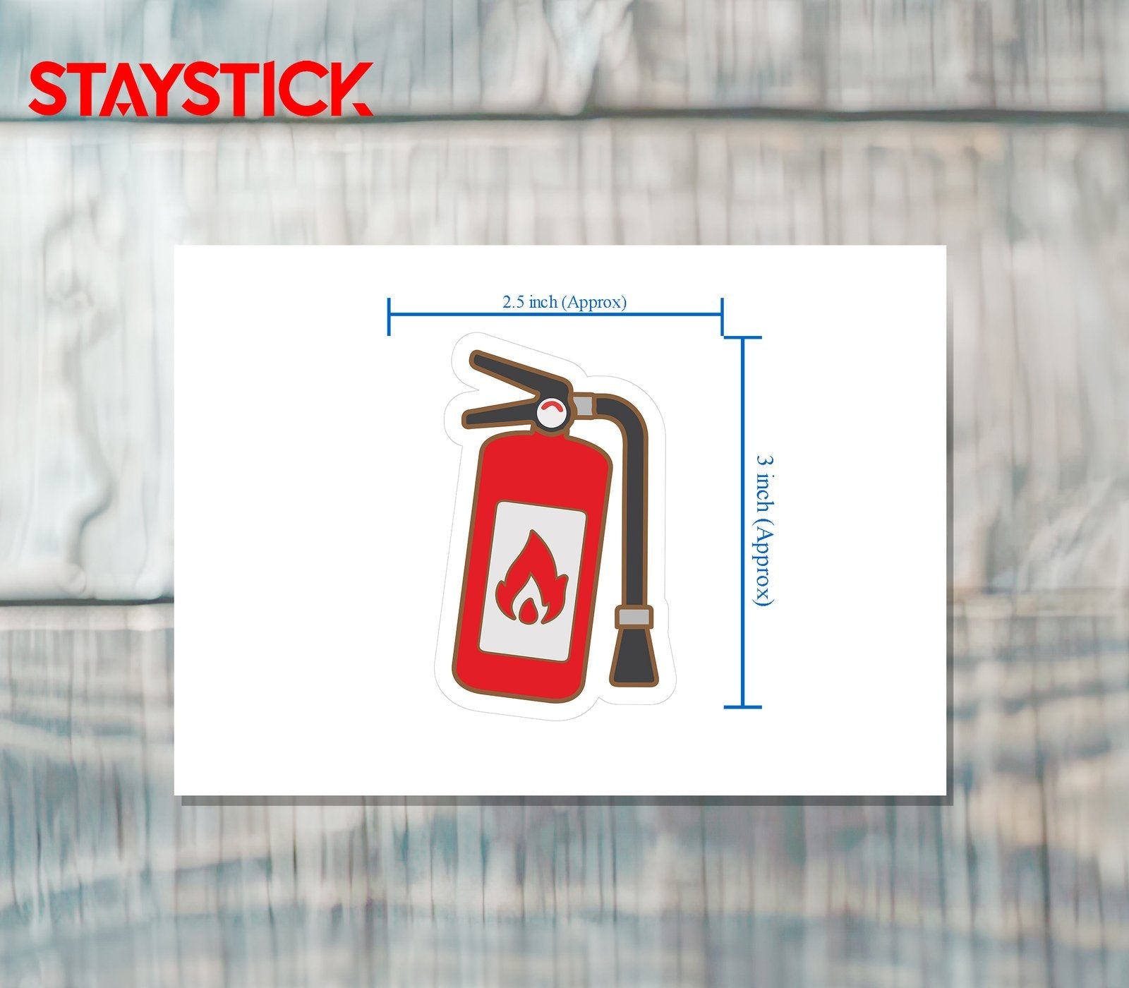 FIRE EXTINGUISHER STICKER Premium Vinyl Sticker