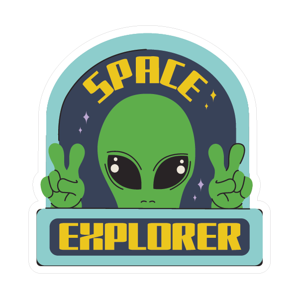 SPACE STICKER Premium Vinyl Sticker