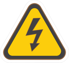 HIGH VOLTAGE WARNING STICKER Premium Vinyl Sticker
