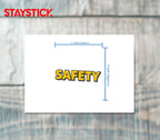 SAFETY SIGN STICKER Premium Vinyl Sticker