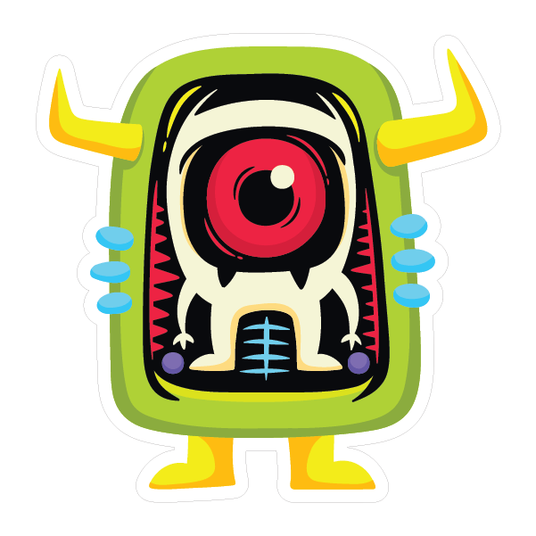 ALIAN STICKER Premium Vinyl Sticker