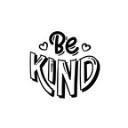 BE KIND STICKER Metalized Sticker