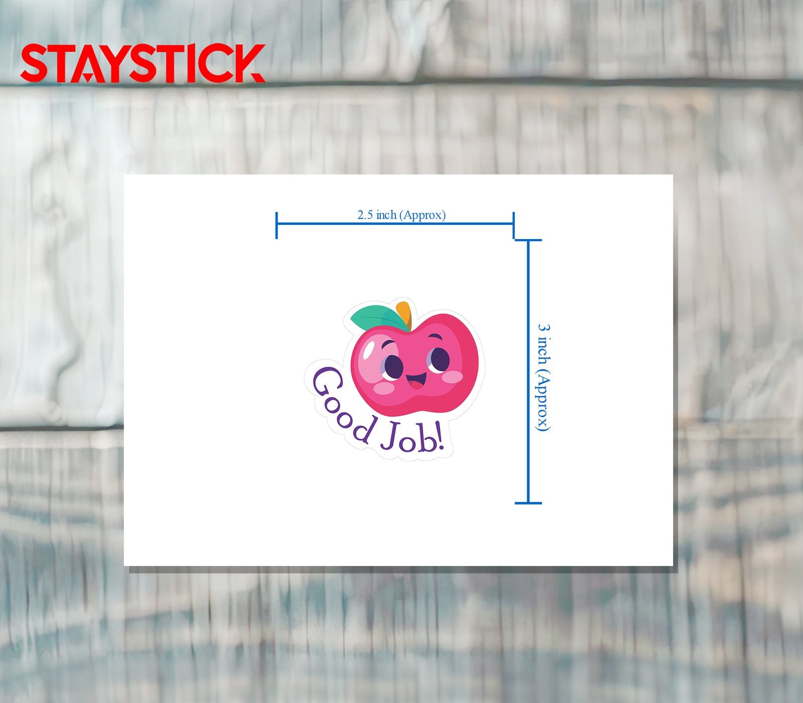 Good Job Apple Sticker Premium Vinyl Sticker