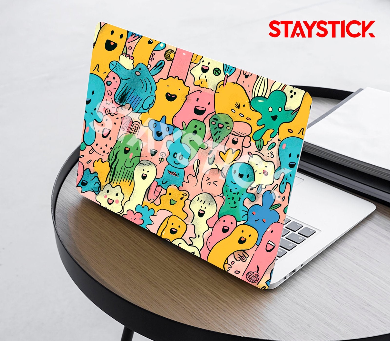 FUNNY MONSTER SKIN LAPTOP STICKER