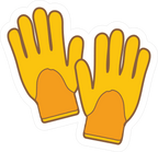 HAND GLOW STICKER Premium Vinyl Sticker