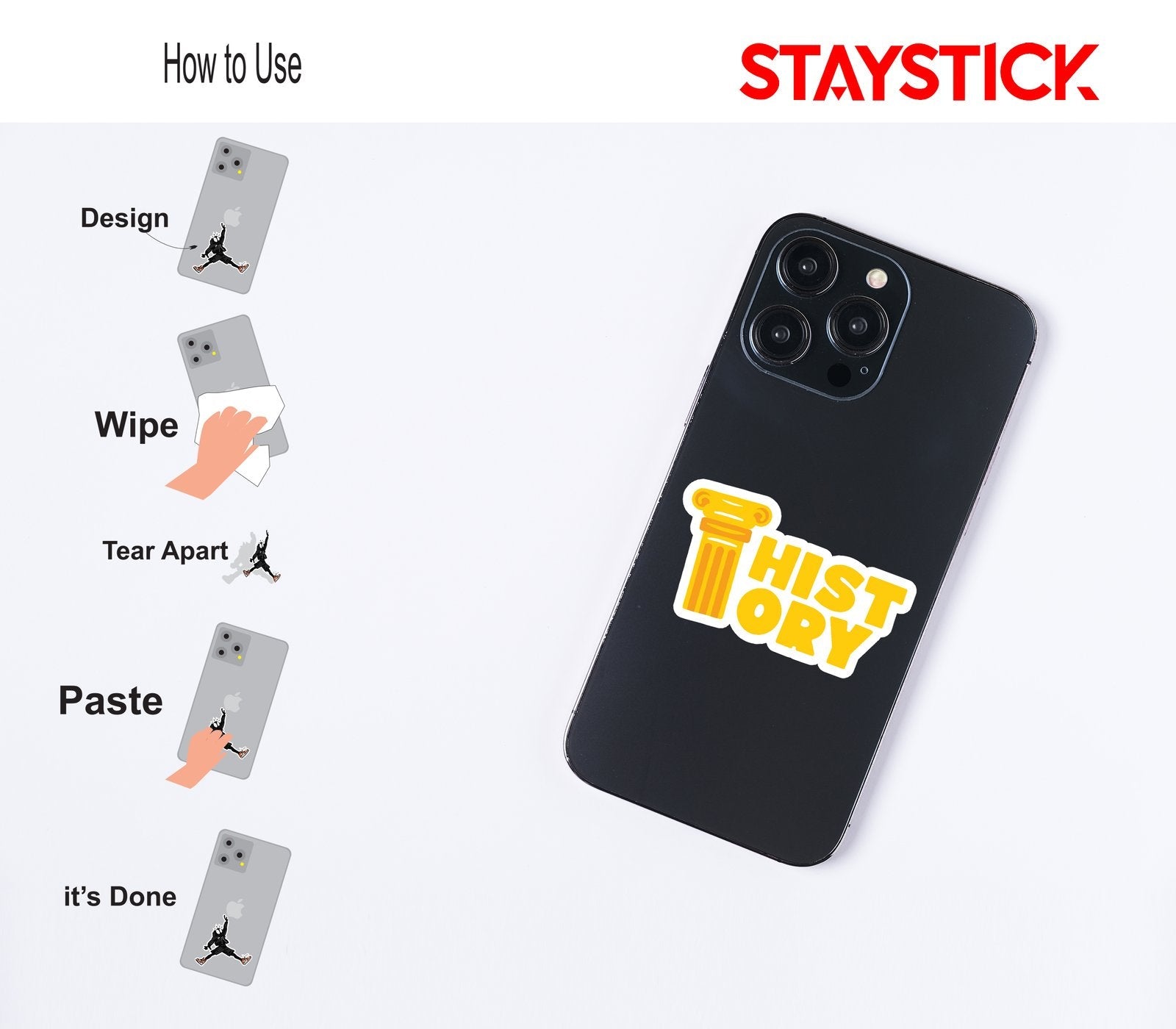 HISTORY STICKER Premium Vinyl Sticker
