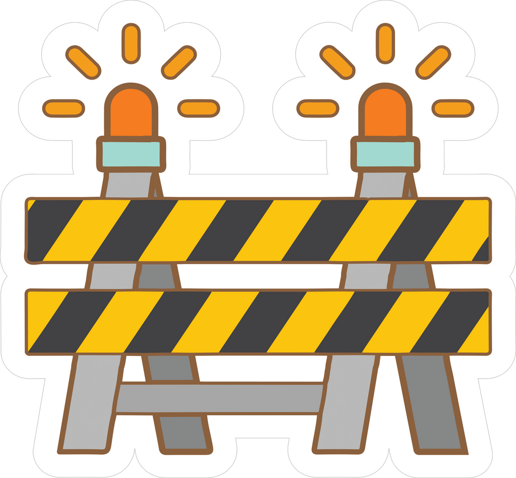 BARRICADE STICKER Premium Vinyl Sticker