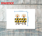 BARRICADE STICKER Premium Vinyl Sticker