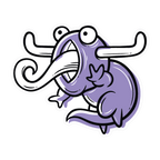 funny cartoon sticker Premium Vinyl Sticker