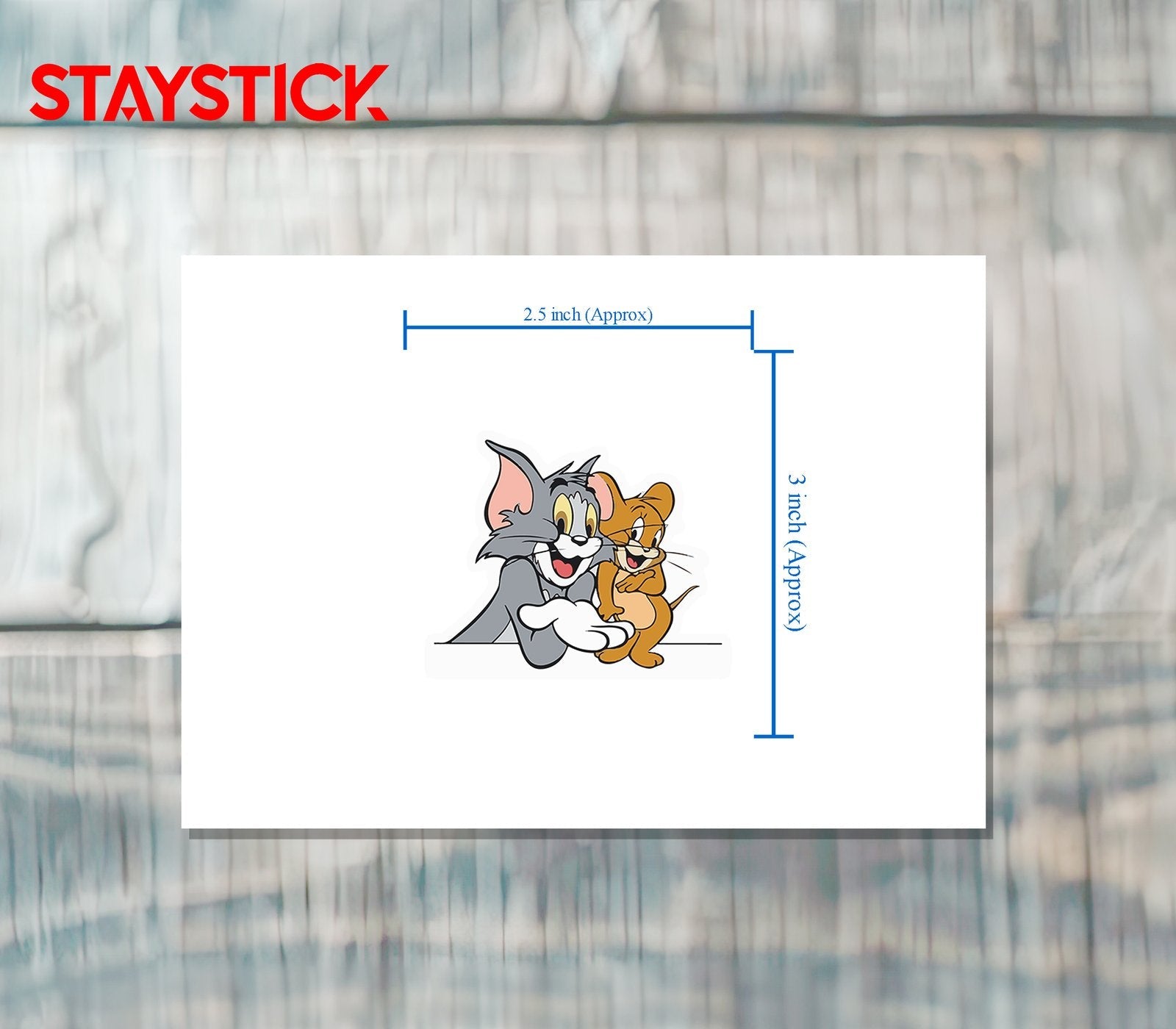 Tom and Jerry Cartoon Sticker Premium Vinyl Sticker