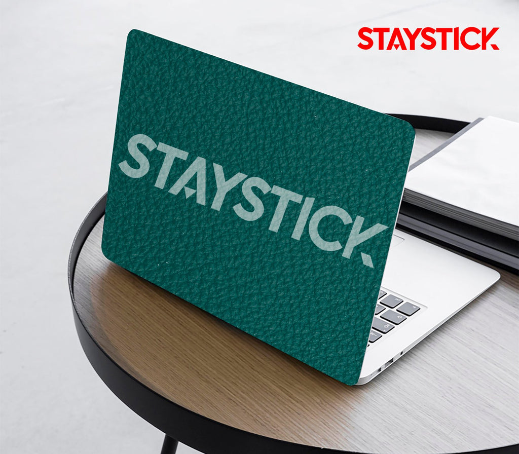 DEEP TEAL GREEN COLOR LAPTOP STICKER