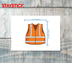 SAFETY VEST STICKER Premium Vinyl Sticker
