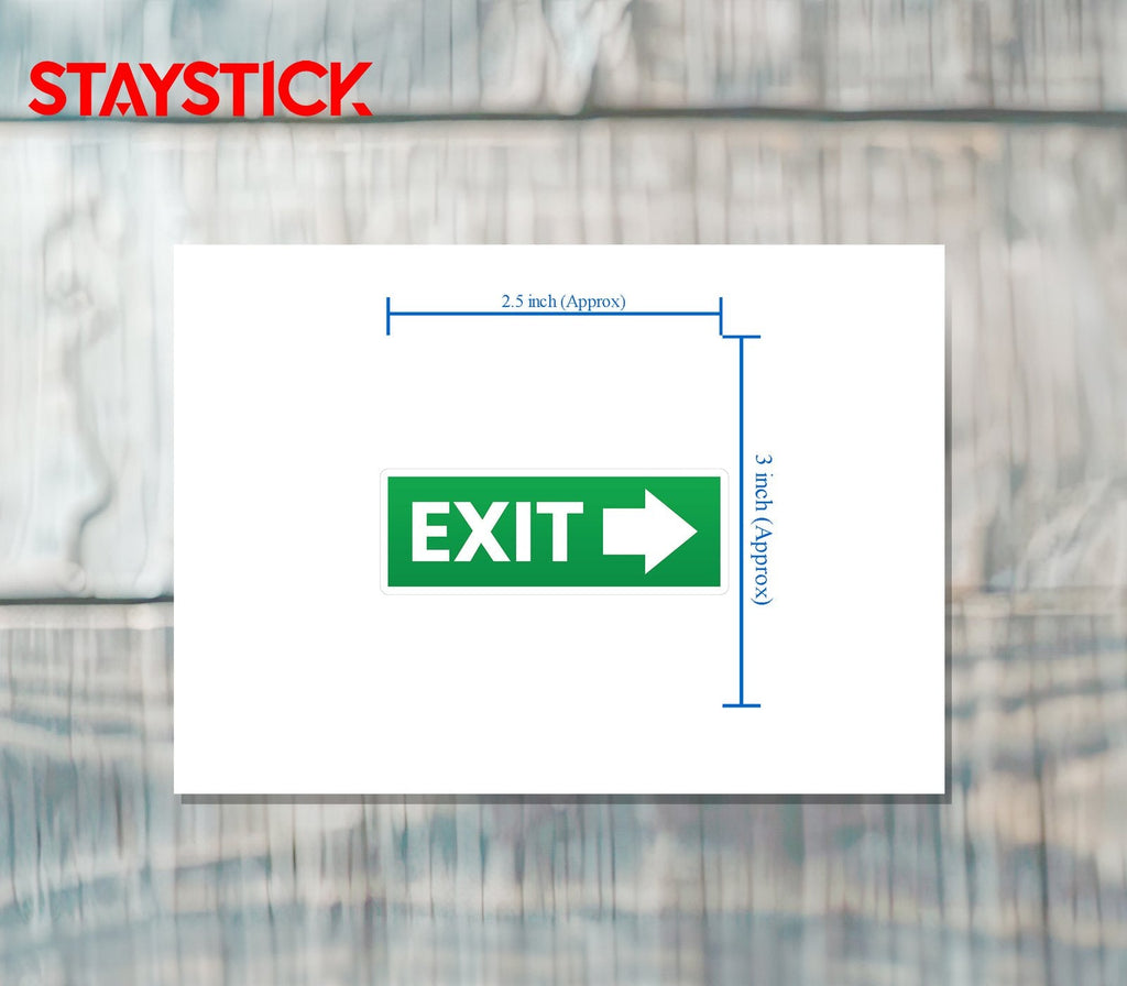 EXIT STICKER Premium Vinyl Sticker