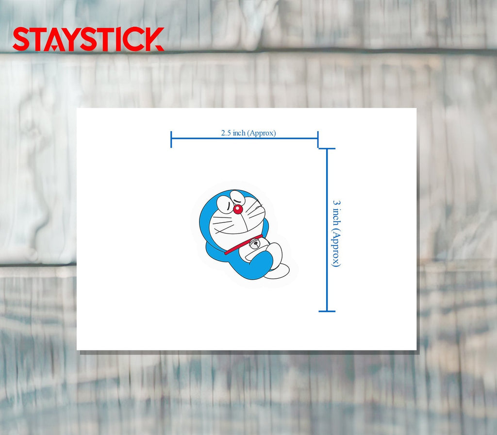 Doraemon Relaxing Sticker Premium Vinyl Sticker