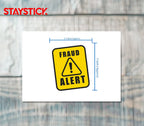 FRAUD ALERT STICKER Premium Vinyl Sticker