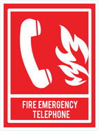 EMERGENCY PHONE STICKER Premium Vinyl Sticker