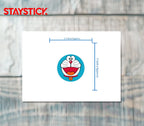 Doraemon Round Sticker Premium Vinyl Sticker