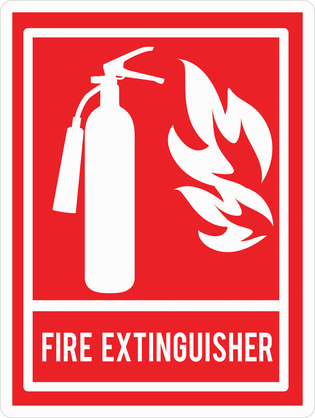 FIRE EXTINGUISHER STICKER Safety Sticker