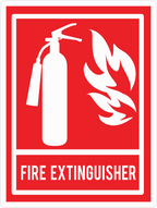 FIRE EXTINGUISHER STICKER Safety Sticker