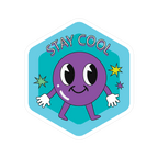 STAY COOL EMOJI STICKER Premium Vinyl Sticker