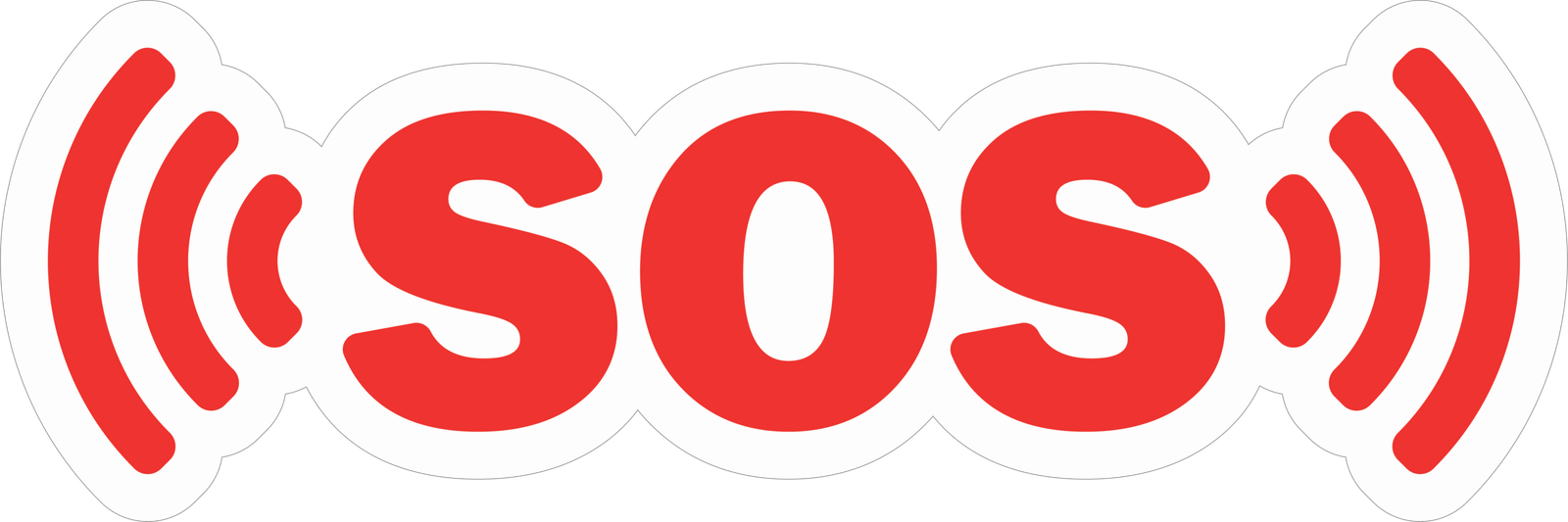 SOS STICKER Safety Sticker