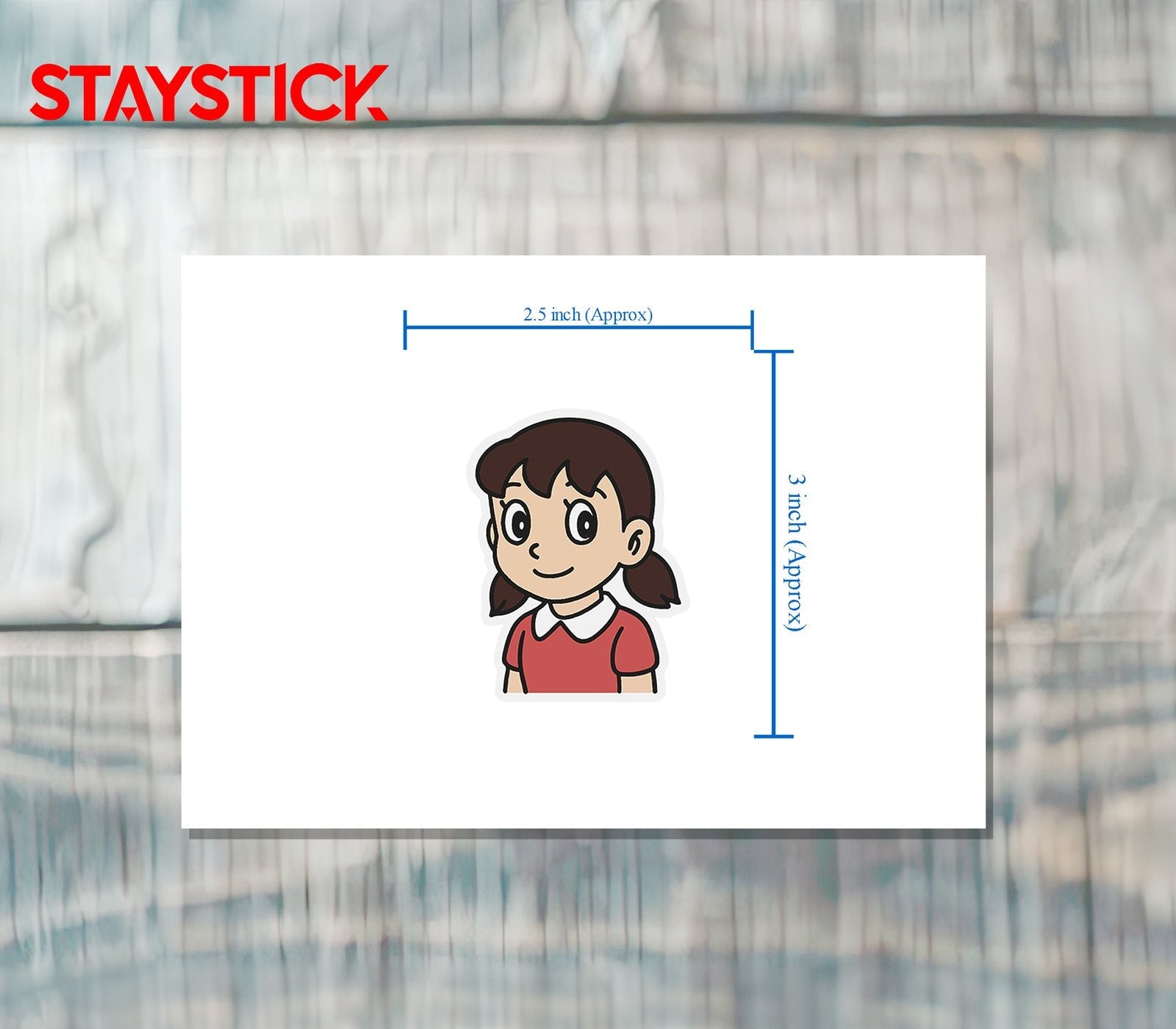 Cute Anime Girl Sticker Premium Vinyl Sticker