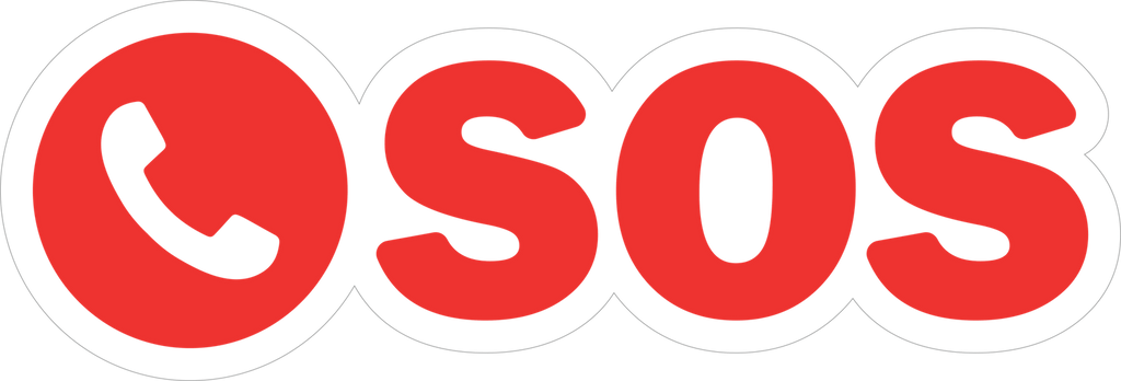SOS CALL SIGN STICKER Premium Vinyl Sticker