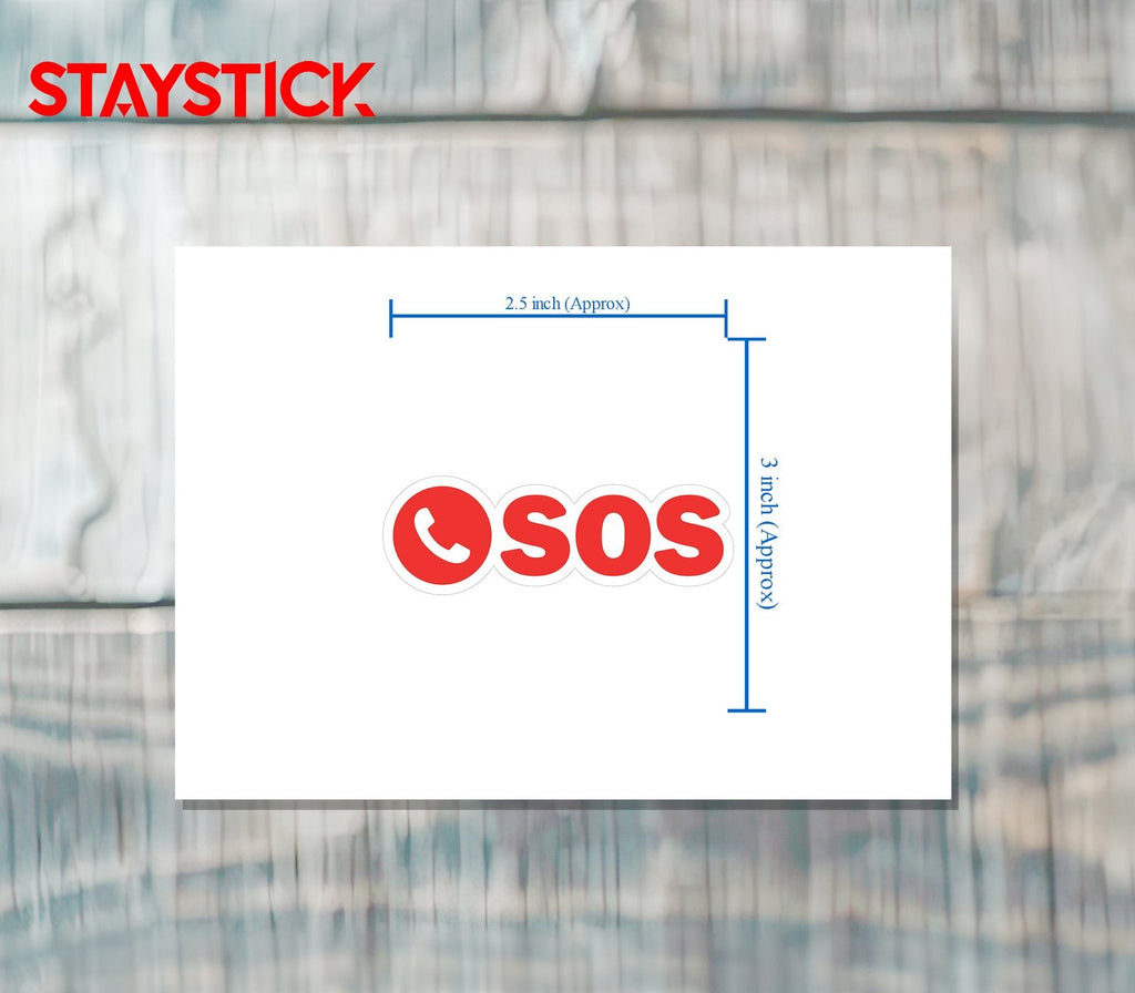 SOS CALL SIGN STICKER Premium Vinyl Sticker