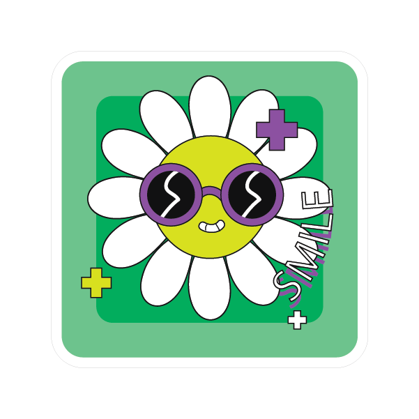 Flower Sticker Premium Vinyl Sticker