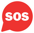 SOS SIGN STICKER Premium Vinyl Sticker