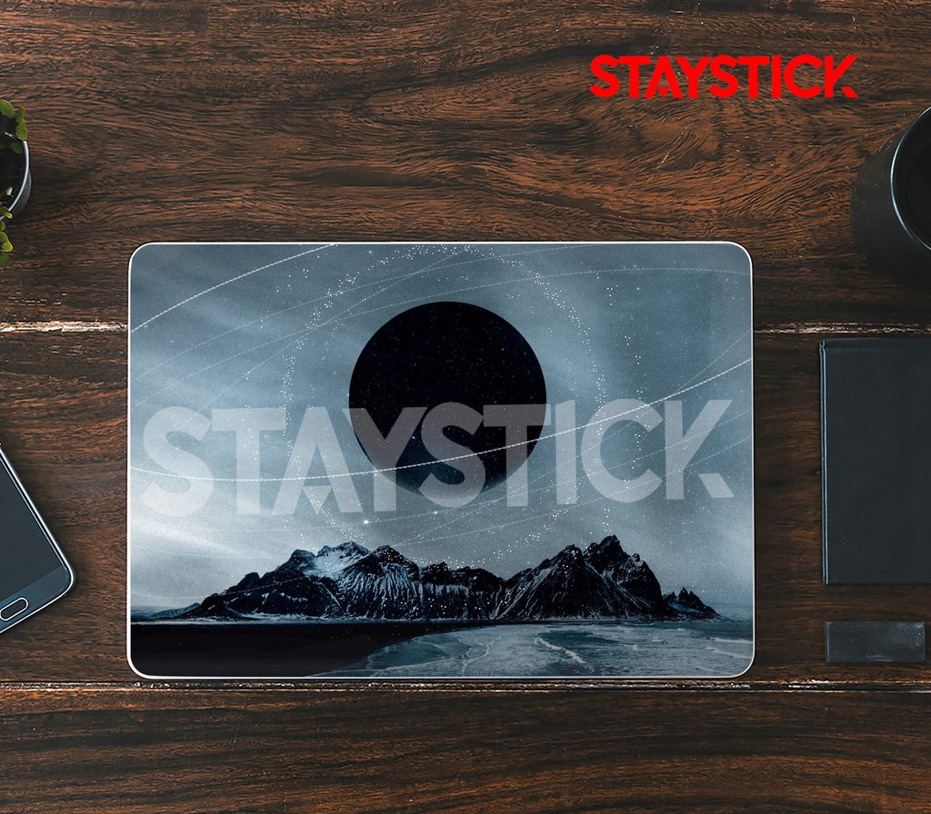 Black Moon laptop skin sticker