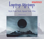 Black Moon laptop skin sticker