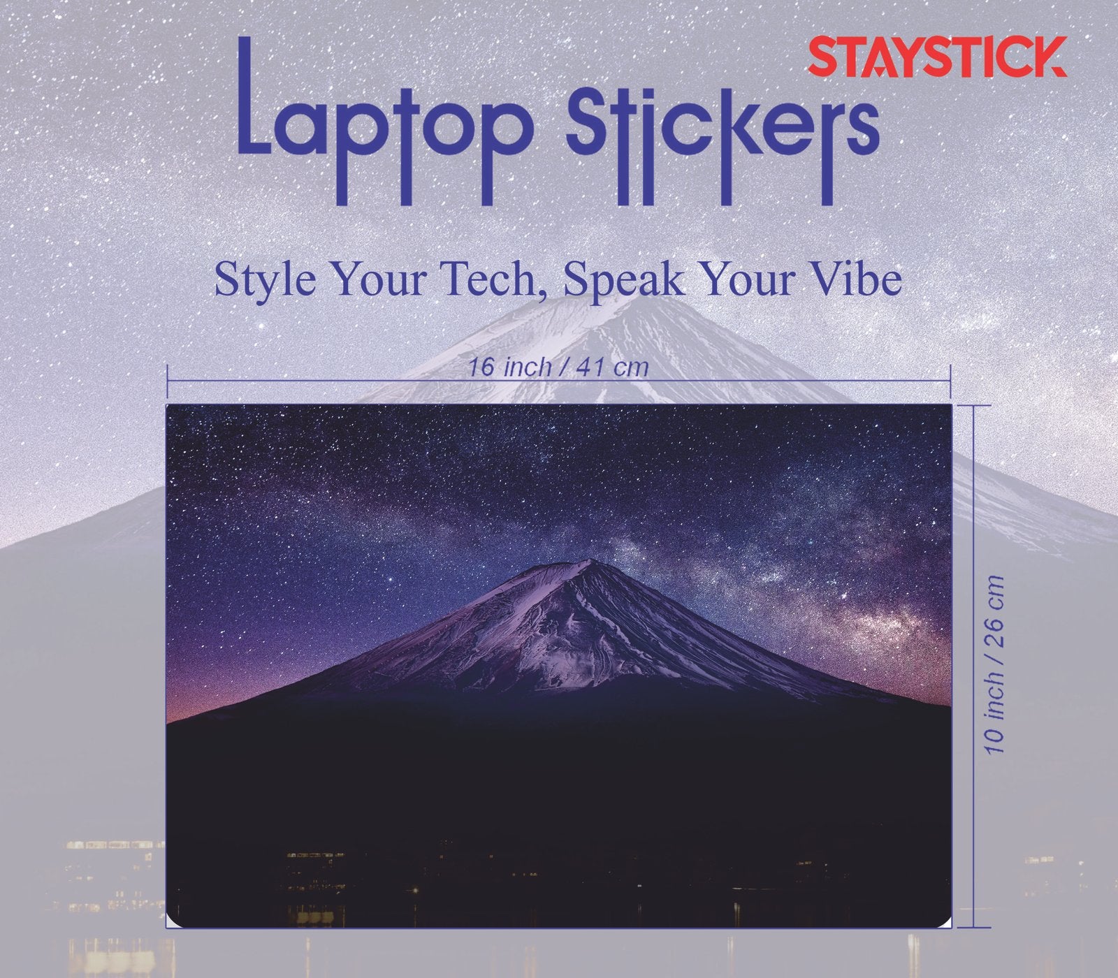 NIGHT MOUNTAIN Laptop Skin