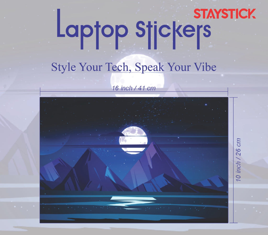 Night Moon Laptop Skin