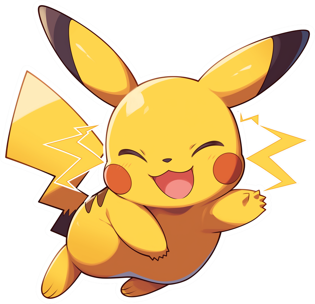 PIKACHU STICKER Premium Vinyl Sticker