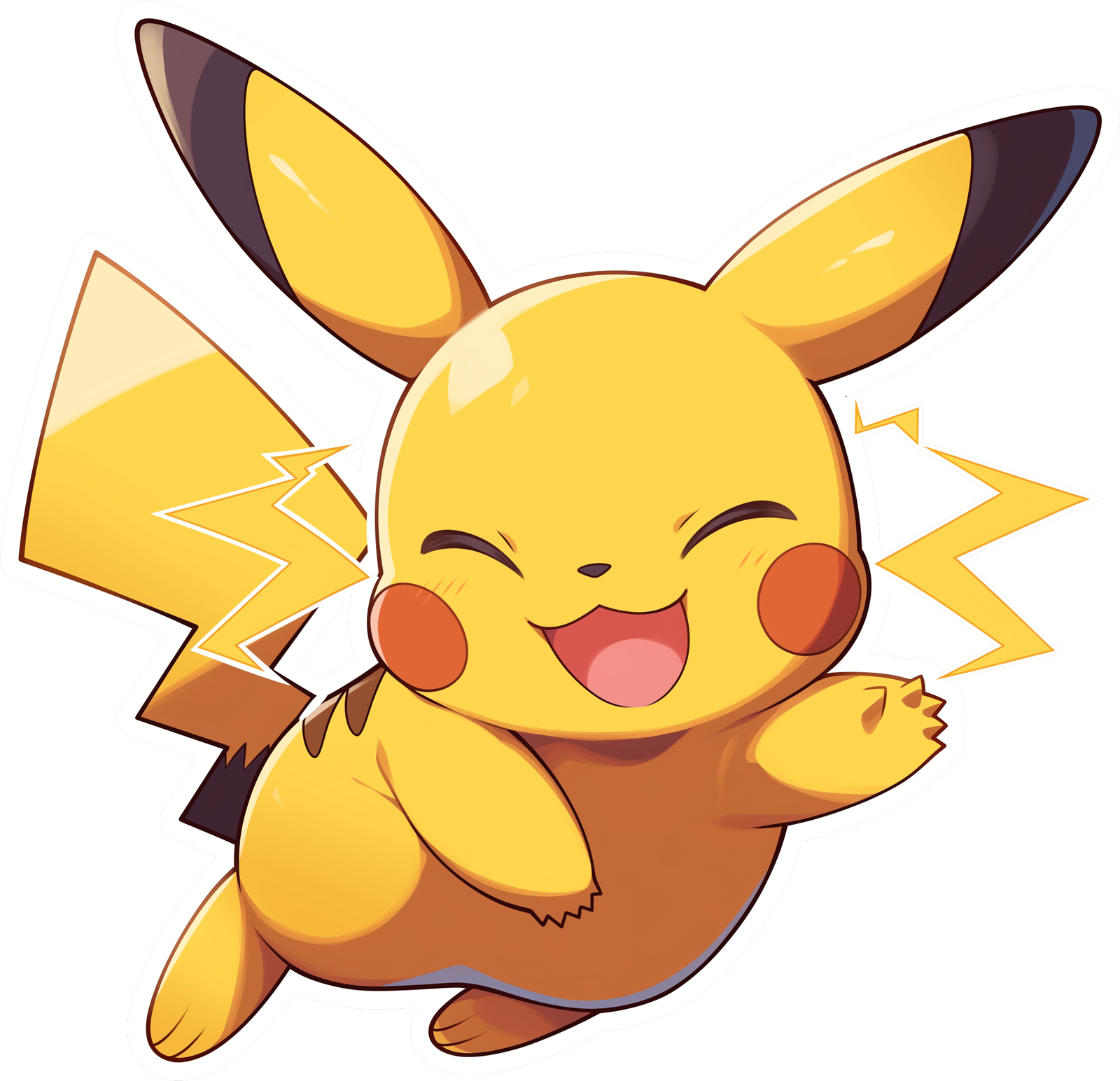 PIKACHU STICKER Premium Vinyl Sticker