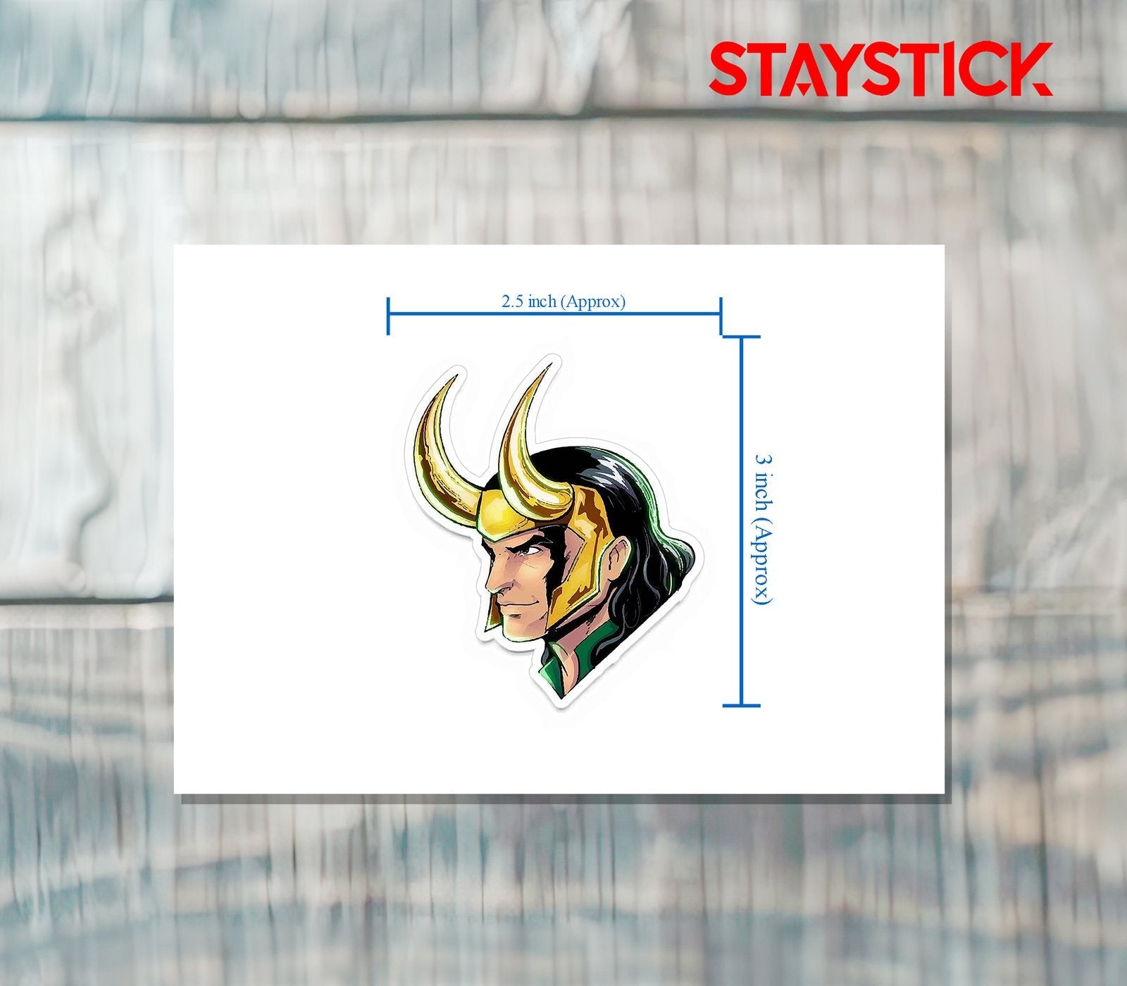 FACE CARTOON STICKER Premium Vinyl Sticker