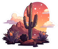 CACTUS STICKER Premium Vinyl Sticker