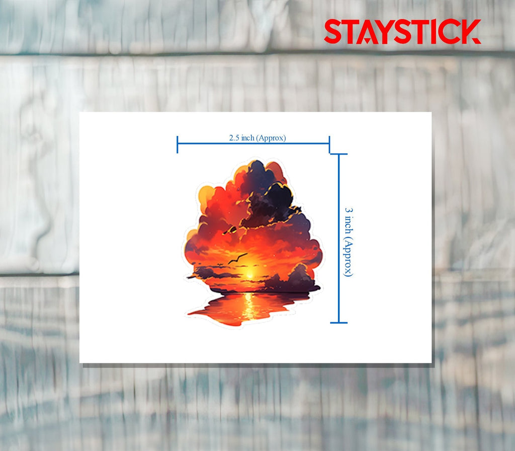 ORANGE SEA STICKER Premium Vinyl Sticker
