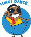 LUNGI DANCE FUNNY CARTOON STICKER Premium Vinyl Sticker