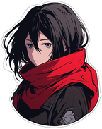 BOY ANIME STICKER Premium Vinyl Sticker
