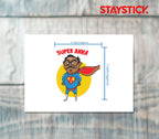 SUPER ANNA FUNNY CARTOON STICKER Premium Vinyl Sticker
