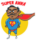 SUPER ANNA FUNNY CARTOON STICKER Premium Vinyl Sticker