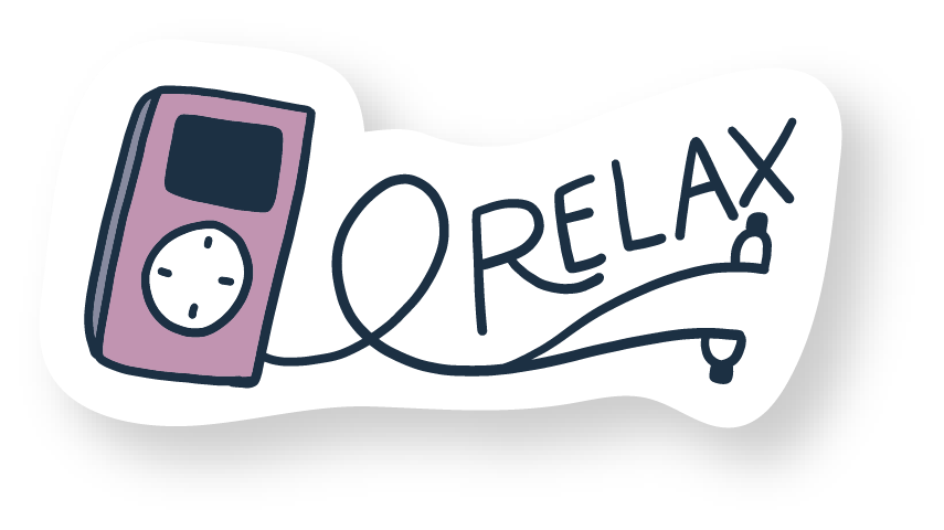 RELAX STICKER Premium Vinyl Sticker