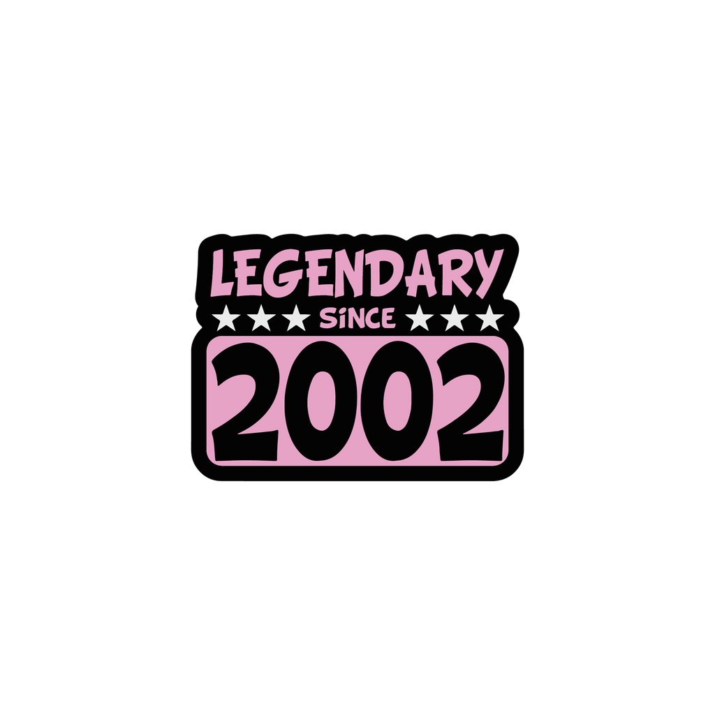 SINCE 2002 STICKER Premium Vinyl Sticker