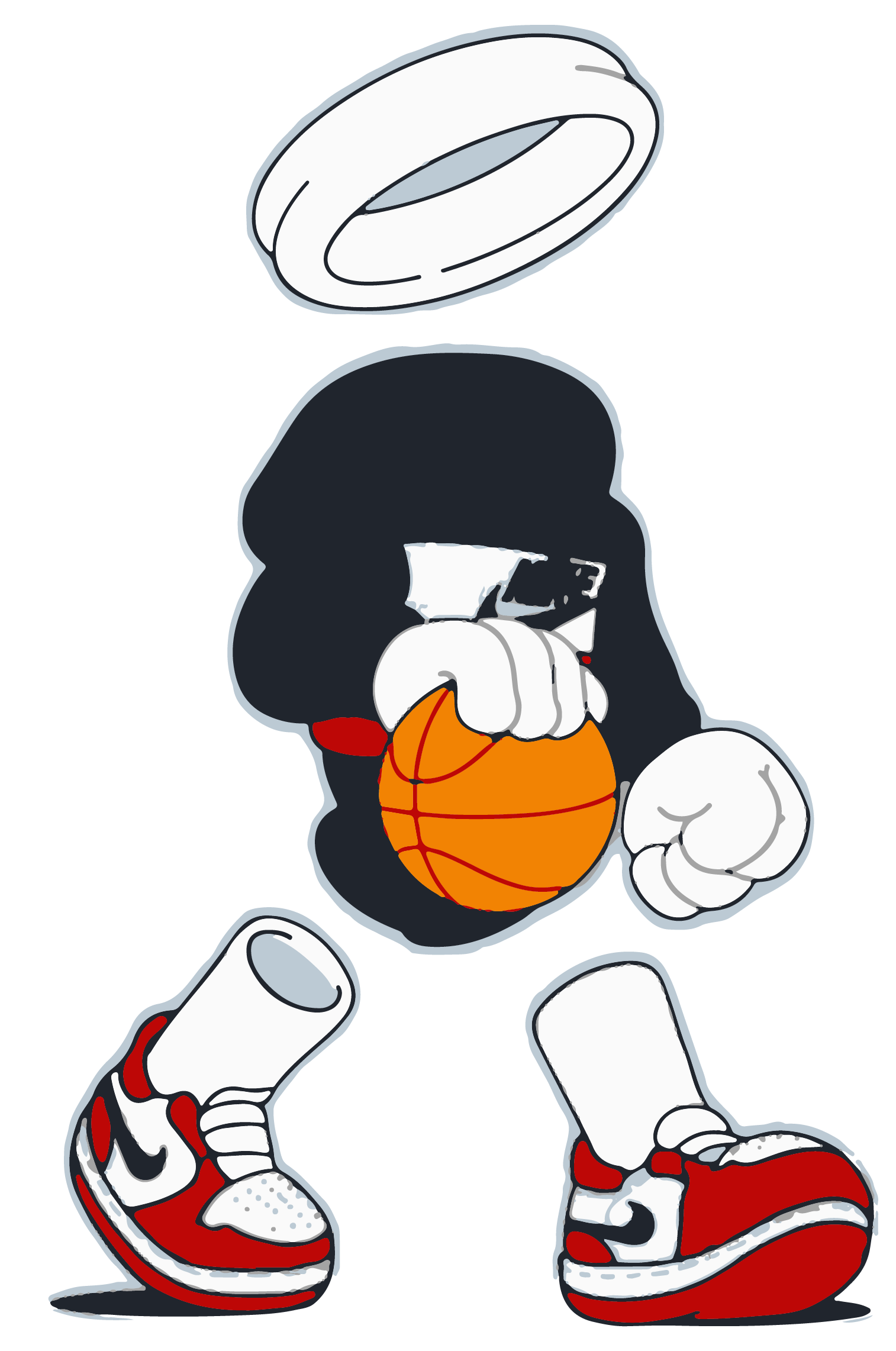 HOOP HALO STICKER Premium Vinyl Sticker