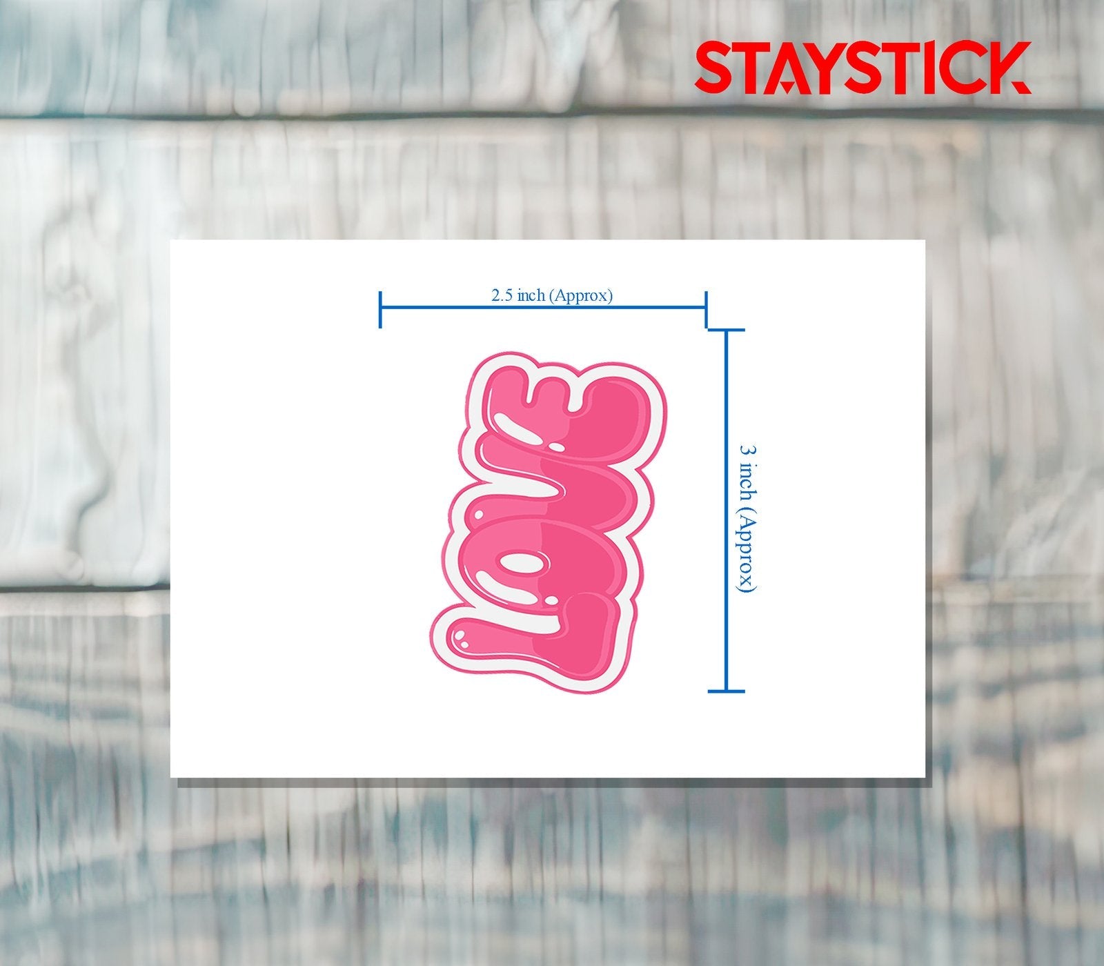 LOVE STICKER Premium Vinyl Sticker