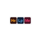 HELP ME STICKER Premium Vinyl Sticker